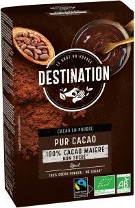 Destination Grand Comptoir Cacao pur à faible teneur en matières grasses 10-12 (250 g)