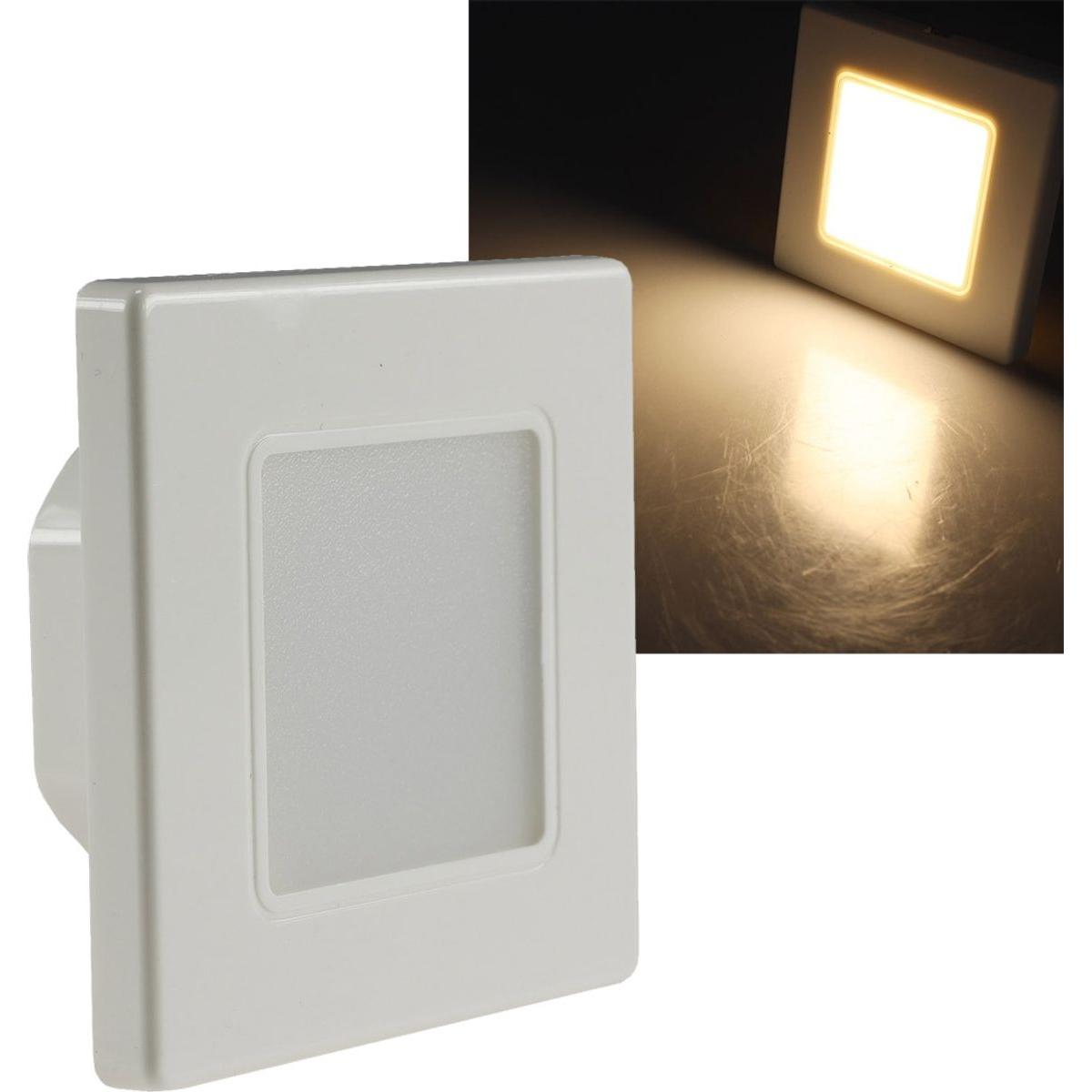 Chilitec, Wandleuchte + Deckenleuchte, LED-Einbauleuchte EBL 86, 2,5 W, 3000 K, warmweiss, Rahmen cremeweiss
