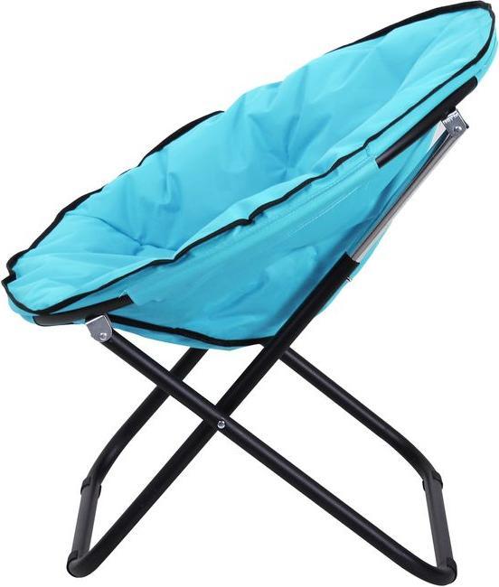 Produktbild Swisshandel24 Campingklappstuhl, faltbar Metall + Oxfordstoff Blau