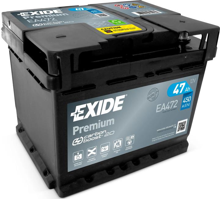 Immagine prodotto Exide Premium Carbon Boost EA472 (12 V, 47 Ah, 450 A)