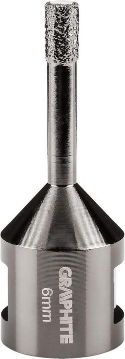 Actual product image Graphite 6 mm x M14 diamond hole saw (6 millimetres)