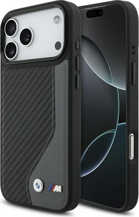 Actual product image BMW Case M Carbon Logo MagSafe for iPhone 17 Pro Max anthracite (Apple iPhone 17 Pro Max)