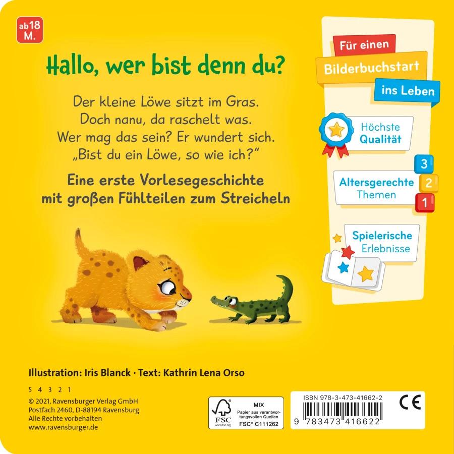 Thumbnail - Mein erstes Vorlese-Fühlbuch: Bist du ein Löwe?, Kinderbücher von Iris Blanck, Kathrin Lena Orso
