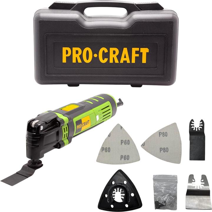 Actual product image Procraft PMT650E Multifunktionswerkzeug 400 Watt + Koffer (Multifunctional tool)