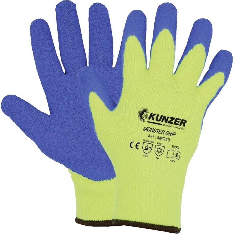 Kunzer, Schutzhandschuhe, 9MG09 Latex Arbeitshandschuh Grösse (Handschuhe): 9, L EN 388:2016, EN 51 (9, L)