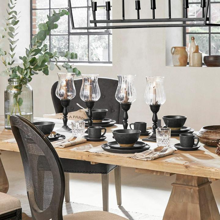 Actual product image Loberon Tableware set of 30 (2nd choice) black (30 pcs.)