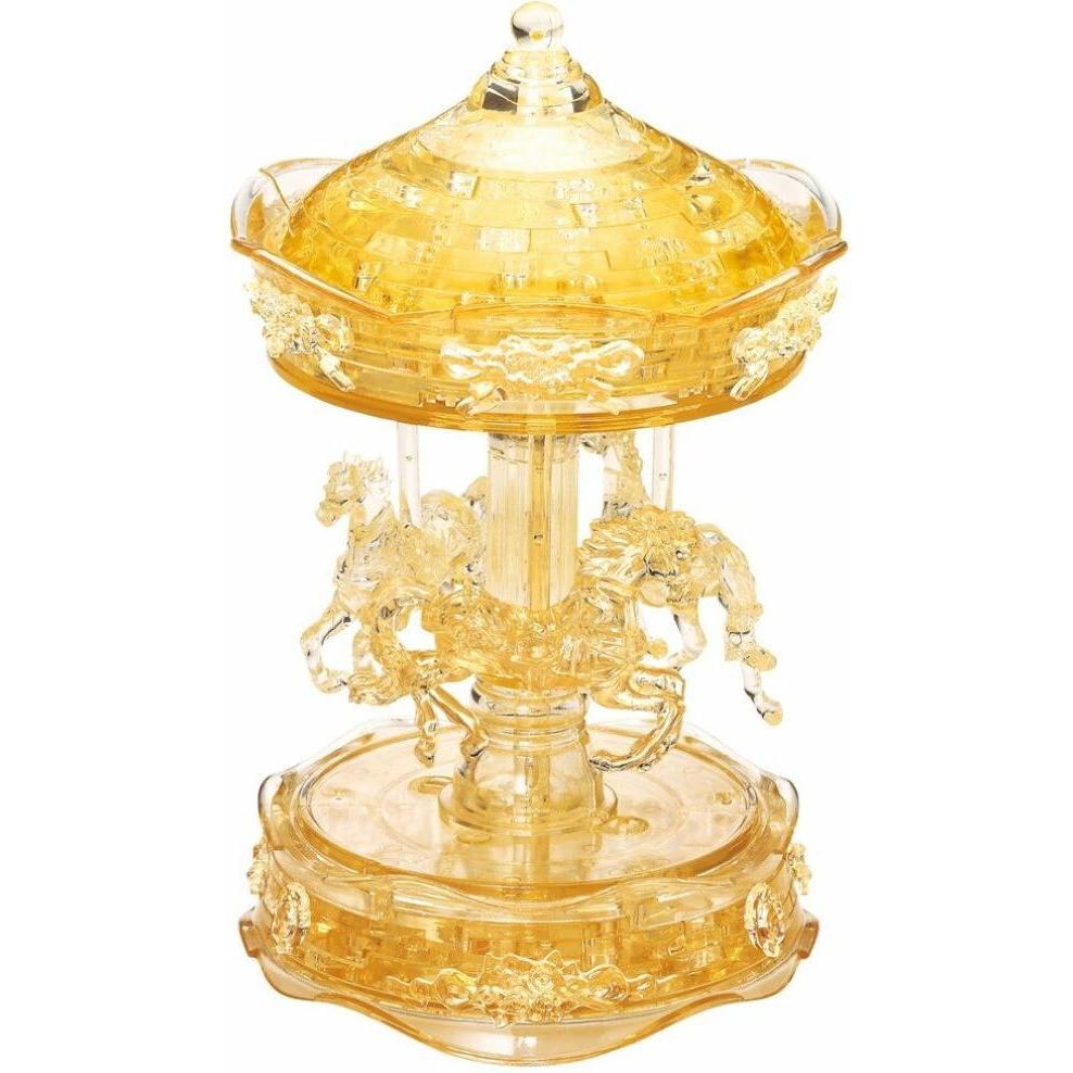 HCM Kinzel HCM59152 - Crystal Puzzle: 3D Karussell - Gross, 83 Teile (DE, EN), ab 14 Jahren (83 Teile)