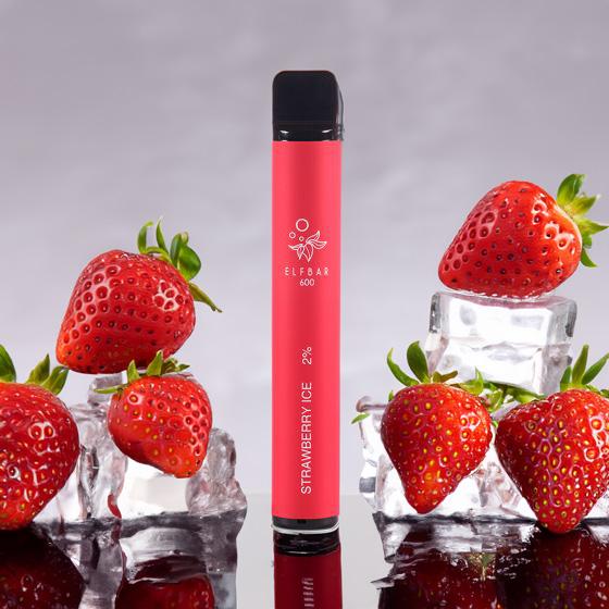 Produktbild Elfbar 600, Strawberry ICE (Früchte)
