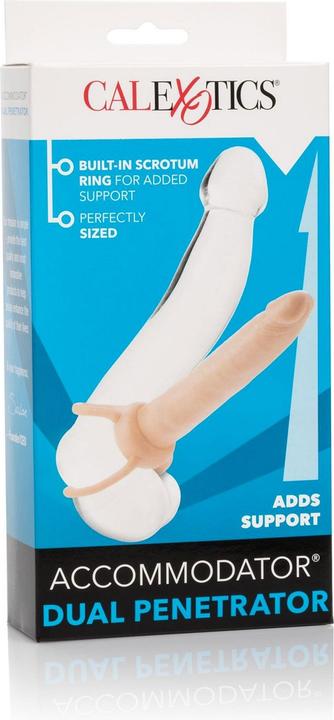 Actual product image CalExotics Accommodator Double Penetration in Ivory