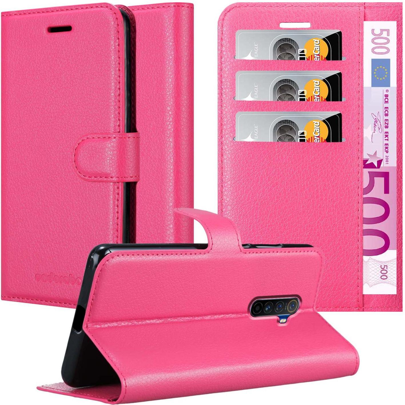 Cadorabo Book Stand Hülle für Realme X2 PRO / Oppo Reno Ace (Realme X2 Pro, Oppo Reno Ace), Smartphone Hülle, Pink
