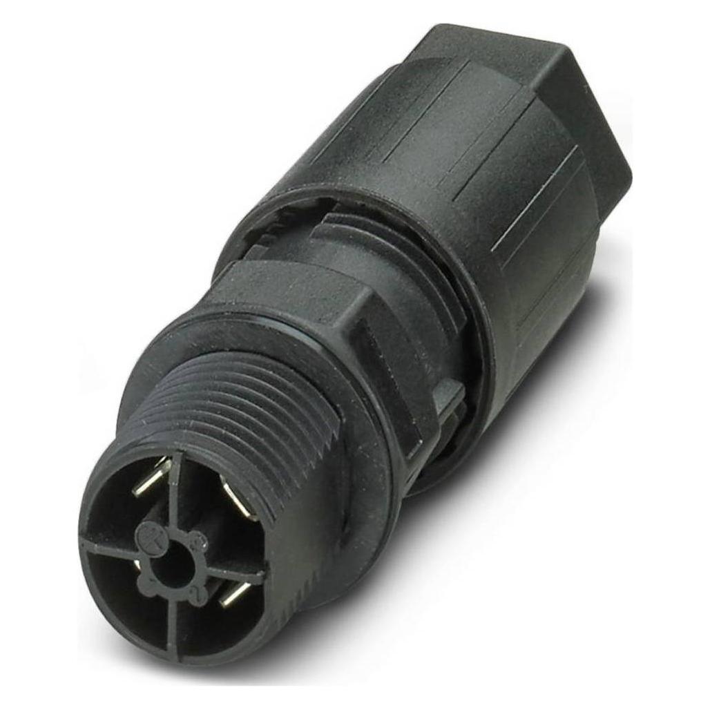 Phoenix Contact Wanddurchführung, Elektronikkabel + Stecker, Schwarz