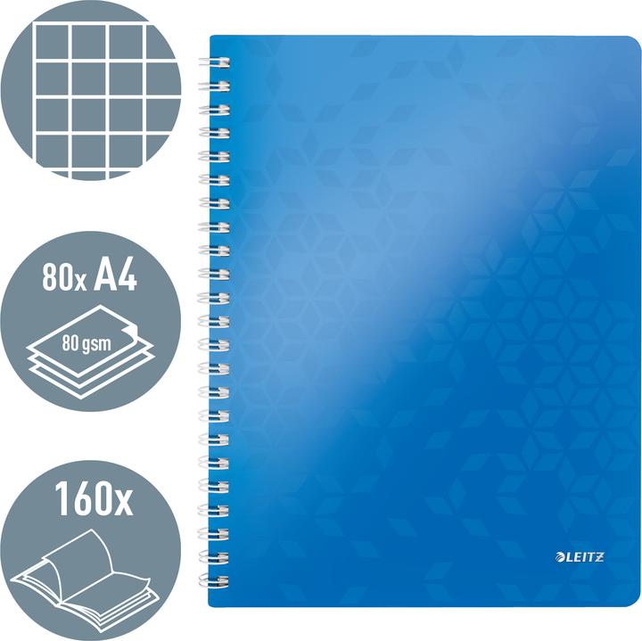 Produktbild Leitz Wow (A4, Kariert, Weicher Einband)