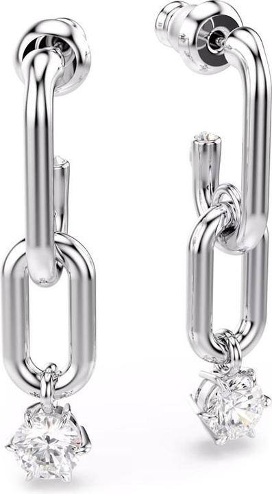Produktbild Swarovski Constella Drop Ohrhänger Rundschliff Weiss Rhodiniert (Swarovski Metall)