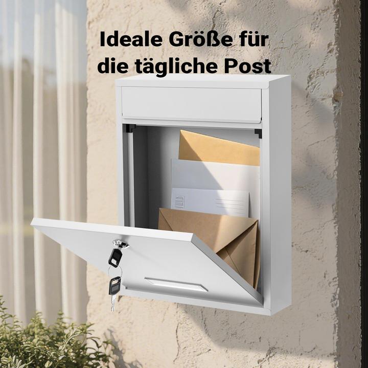 Actual product image Wiltec Design Mailbox V10 Letterbox Postbox Pillar Letter Mail Post Box