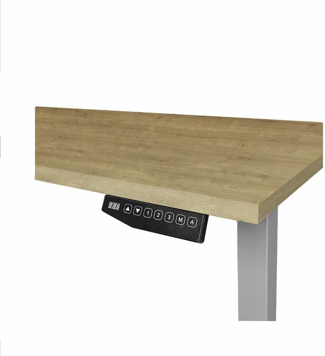 Immagine prodotto Contini höhenverstellbarer Bürotisch 1.4x0.8m Eiche / Gestell ET225E dunkelgrau