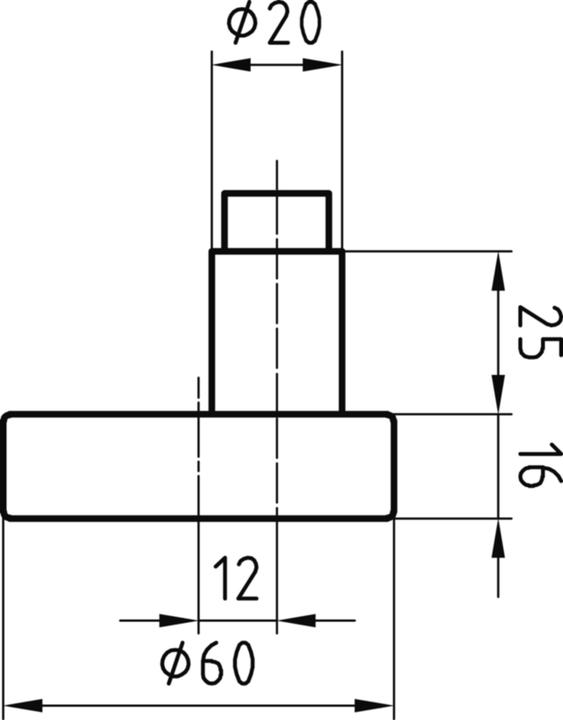 Actual product image Glutz Door knobs 5830 (Door knob)
