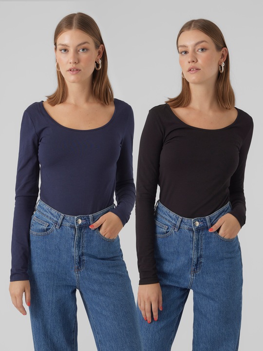Produktbild Vero Moda 2er-Pack Langarmbluse (S)