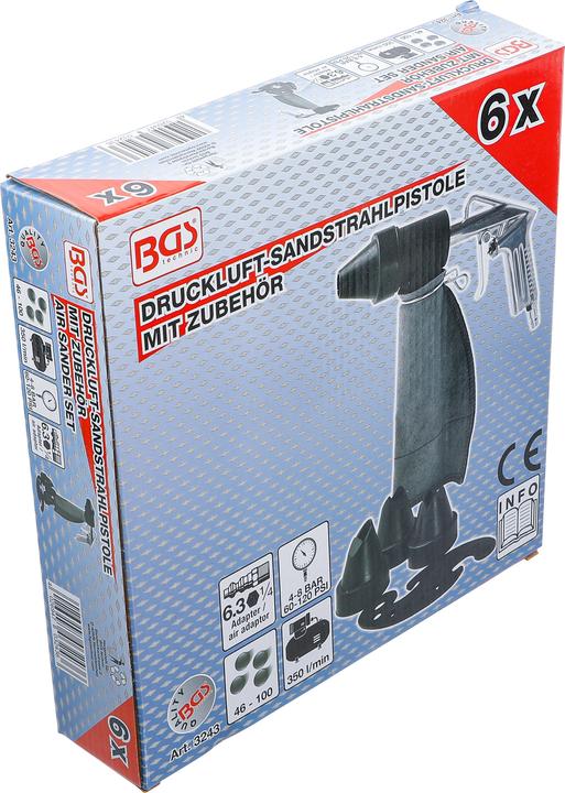 Actual product image BGS Pneumatic Sandblaster incl. Accessories