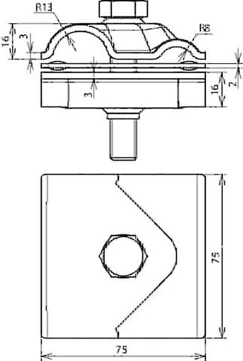 Actual product image Dehn Maxi MV clamp