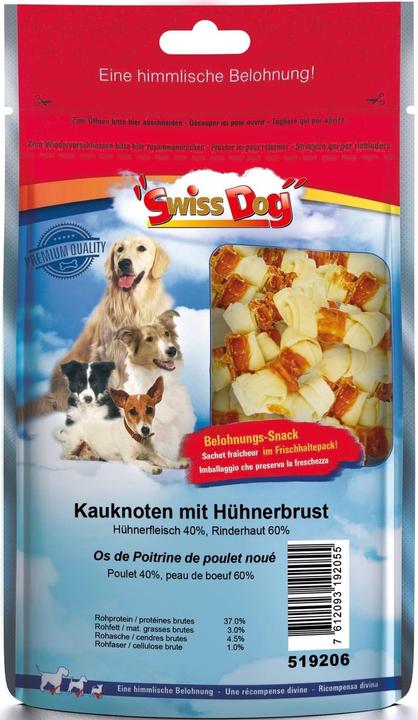Immagine prodotto SwissDog Nodo da masticare con petto di pollo (Adulto, 1 pz., 400 g)