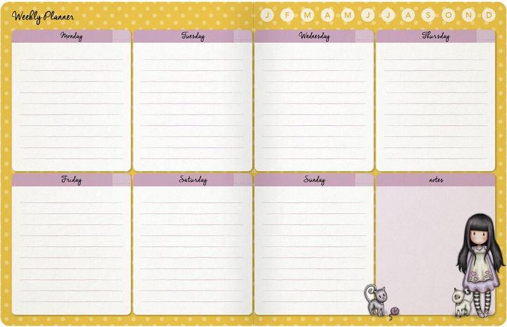 Actual product image Gorjuss Agenda Fireworks (11.5 x 14.5 x 2 cm) (11.5 x 14.5 cm)
