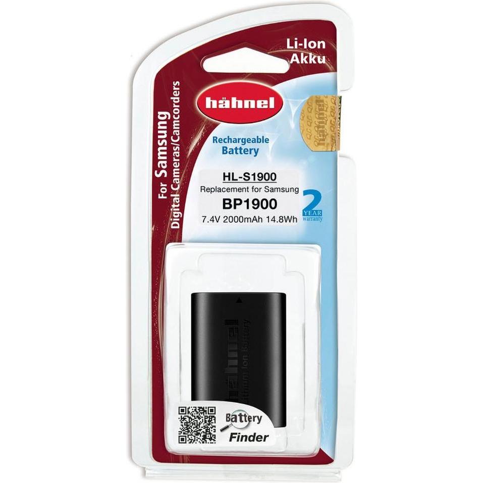 AGI Hähnel Akku kompatibel mit Samsung ED-BP1900 - Akku - 2.000 mAh (Akku), Kamera Stromversorgung, Schwarz