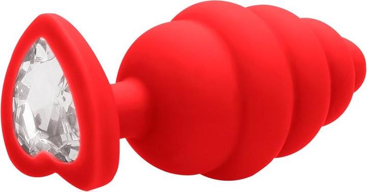 Produktbild Ouch! Extra Large Ribbed Diamond Heart Plug
