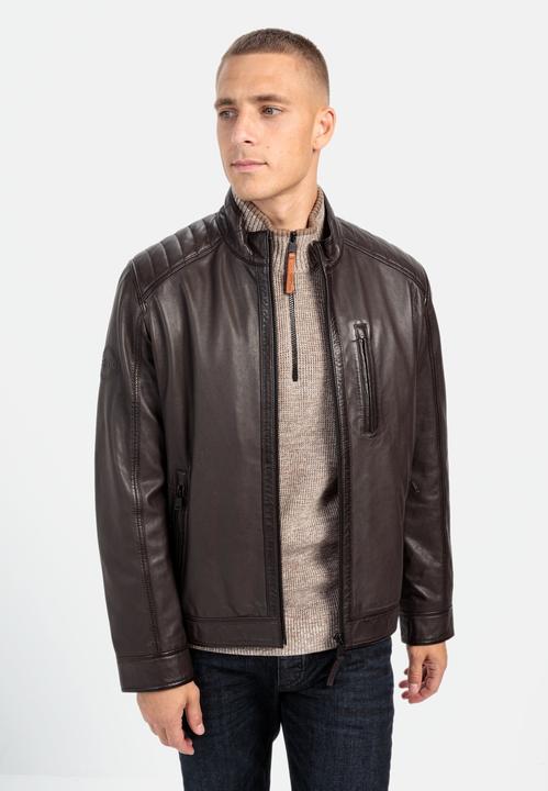 Image du produit Camel Active Veste en cuir avec col montant (60)