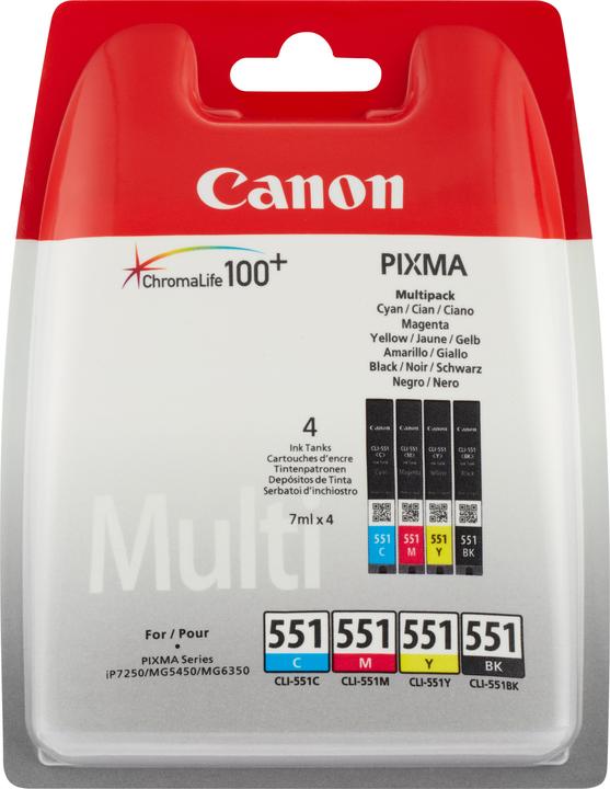Actual product image Canon Cli-551 (M, FC, Y, C)