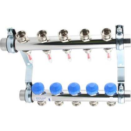 Watts Manifold 5 kredse m/flowmeter, Zubehör Heizen