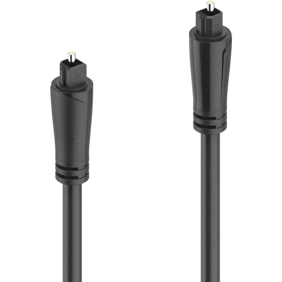 Hama Audio-Lichtleiter-Kabel, ODT-Stecker (Toslink), 0,75 m (0.75 m, TOSLINK), Audio Kabel