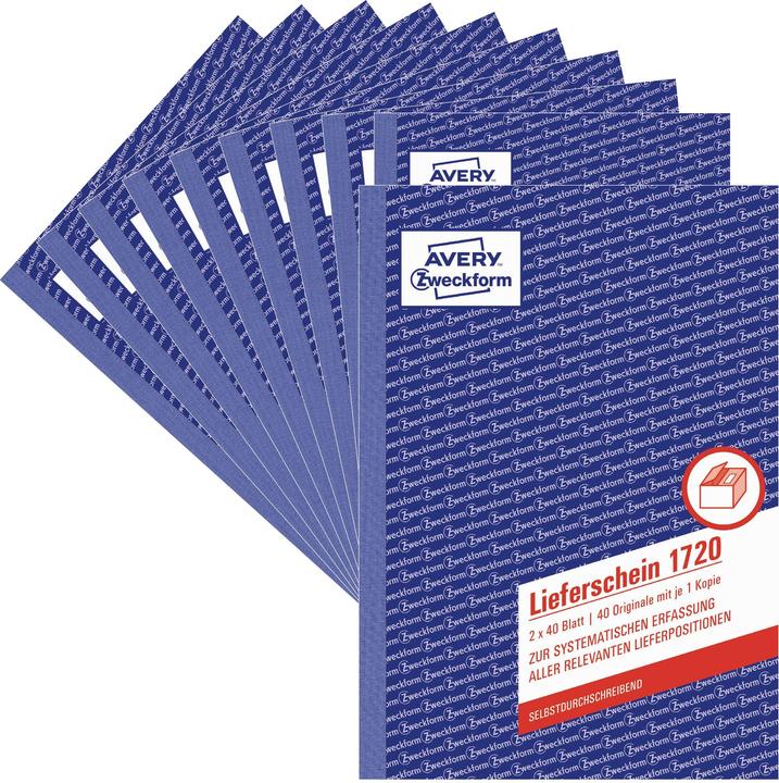 Produktbild Avery Lieferschein, A5 (40x)