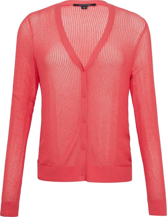 Produktbild Comma Strickjacke Feinstrick-Cardigan im Slim Fit mit V-Ausschnitt (38)