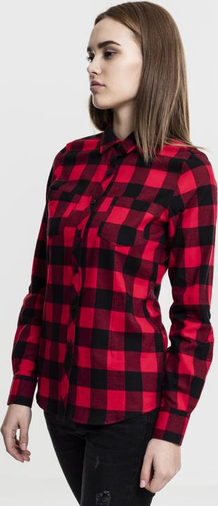 Produktbild Urban Classics Ladies Turnup Checked Flanell Shirt (S)