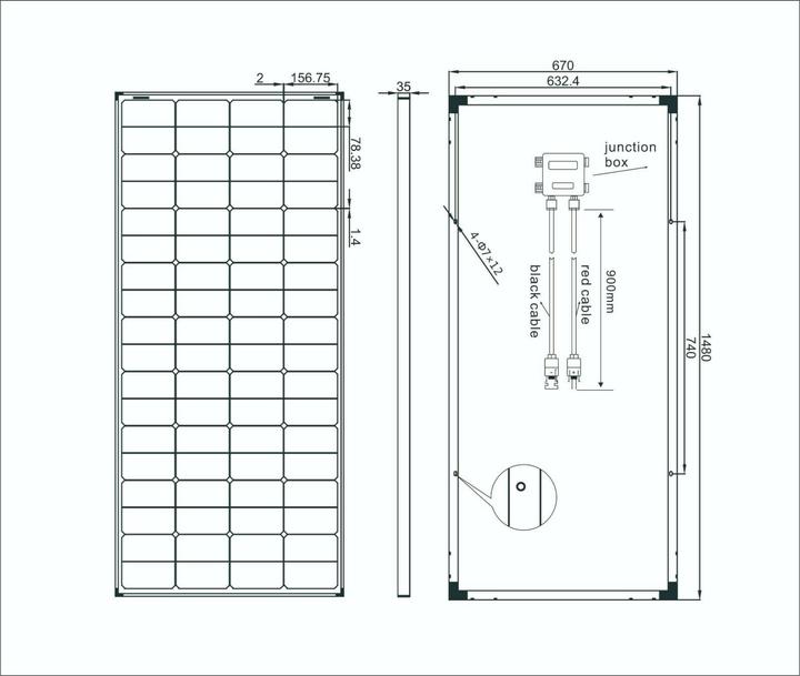 Image du produit Enjoy solar Panneau solaire (180 W, 10.90 kg)