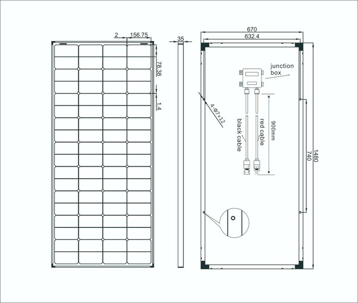 Image du produit Enjoy solar Panneau solaire (180 W, 10.90 kg)