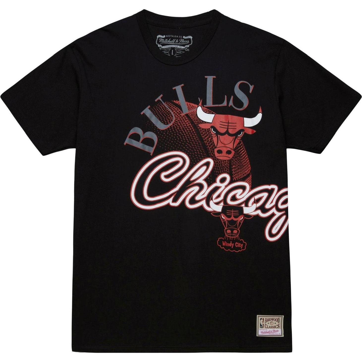 Mitchell & Ness, Herren, Shirt, Shirt - MAXED OUT Chicago Bulls - S, Schwarz, (S)