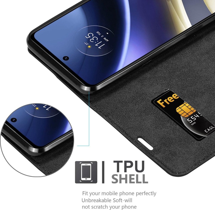 Produktbild Cadorabo Book Invis. Magnet Hülle (Motorola Moto G51 5G)