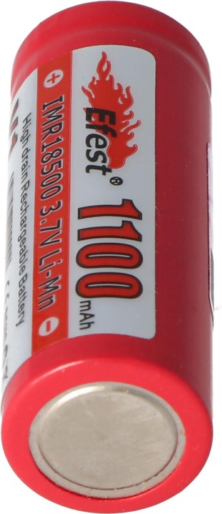 Immagine prodotto Efest Batteria IMR 18500 V1 - (più polo piatto) (1 pz., 18500, 1100 mAh)