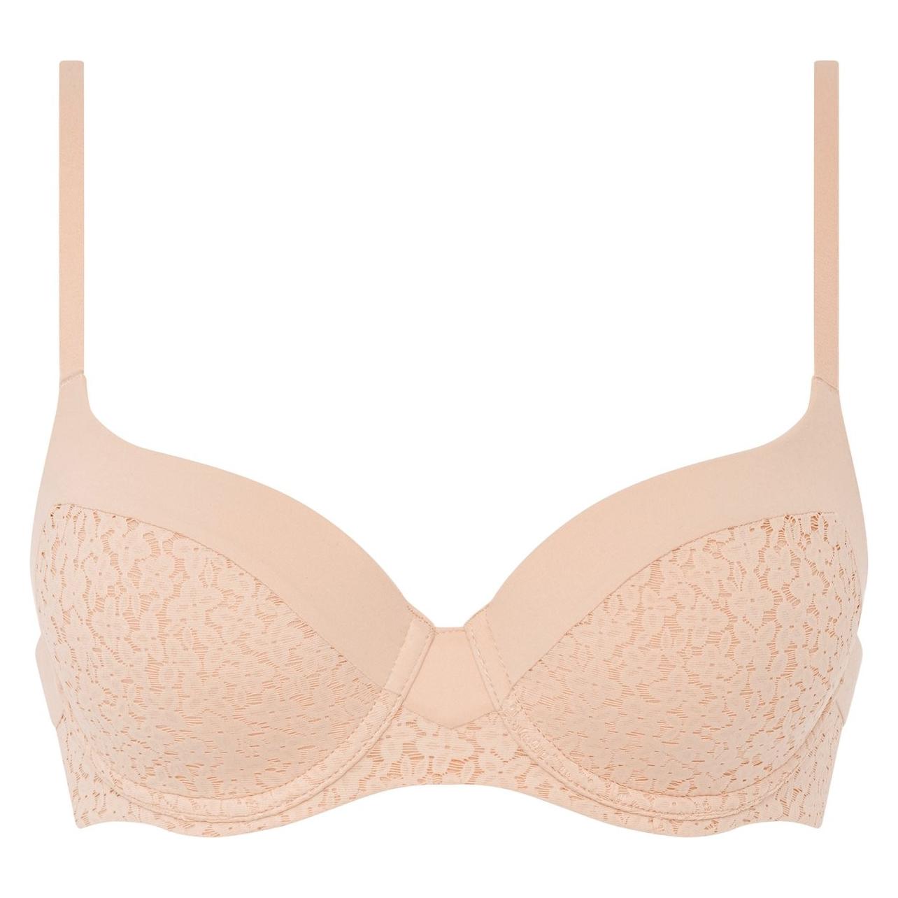 Chantelle, Bh's, EasyFeel - Norah - Bedekkende T-shirt Bh - Golden Beige - F 80, Beige, (80 F)