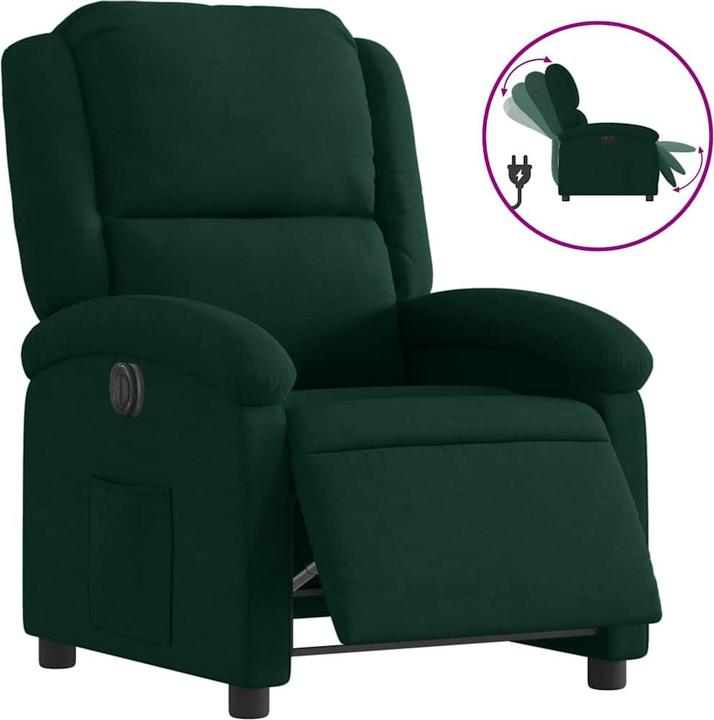 Immagine prodotto vidaXL Sedia reclinabile in velluto elettrico