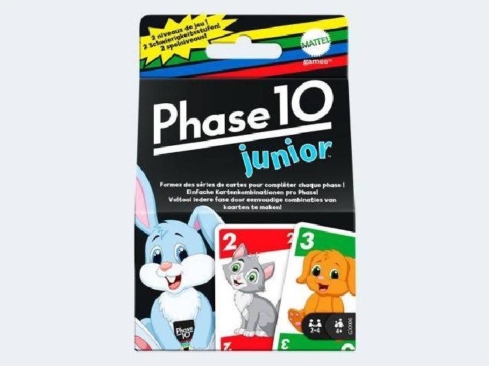 Actual product image Mattel Games Phase 10 Junior (Dutch, English, French, German, Italian, Spanish, 2 - 4 Players)