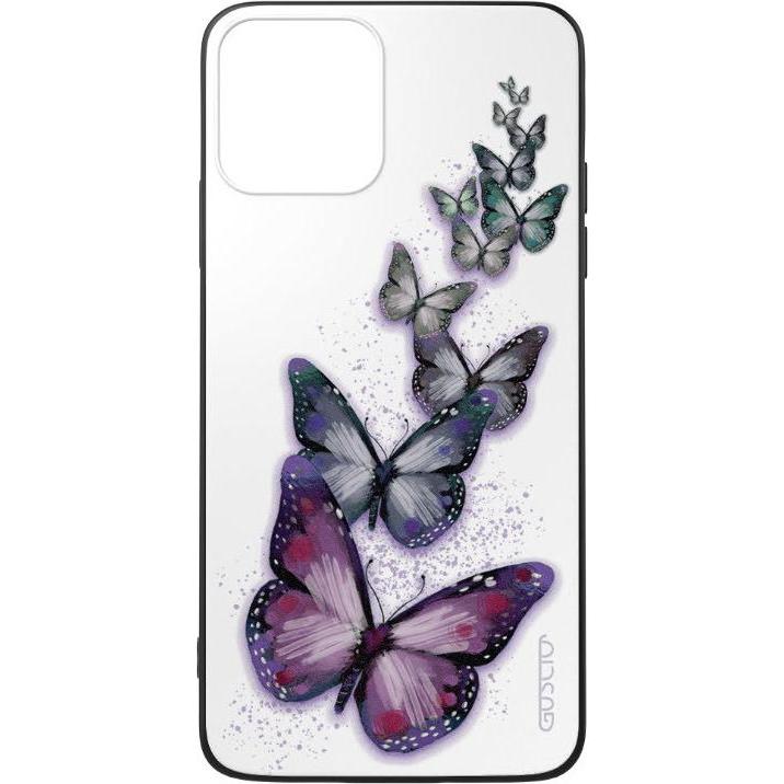 Guscio Galaxy A21s - Cover Schmetterlinge (Samsung Galaxy A21s), Smartphone Hülle, Schwarz