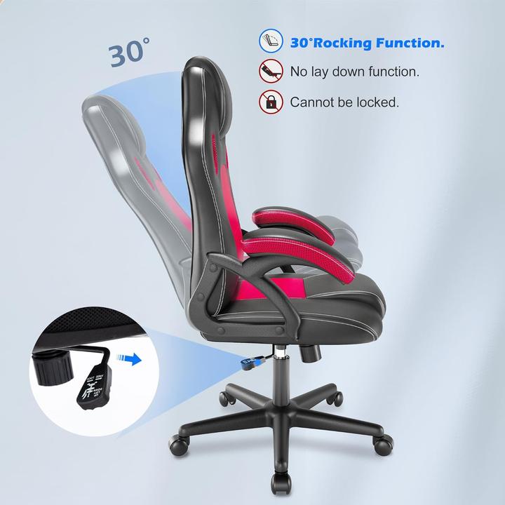 Image du produit Play haha Chaise d'ordinateur, rouge