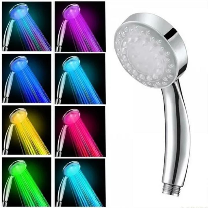 Actual product image Cbx LED shower head, shower head with 7 colours (7 Beam types)
