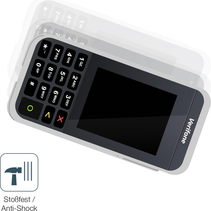 Actual product image Dipos Anti-Shock Screen Protector Clear (1 Piece, Verifone e285)