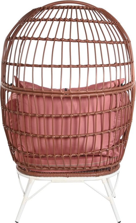 Produktbild DKD Home Decor Garden sofa 99 x 71 x 147 cm Metal Terracotta synthetic rattan White