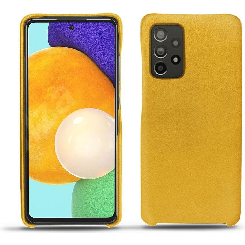 Noreve Lederschutzhülle (Samsung Galaxy A52), Smartphone Hülle, Orange