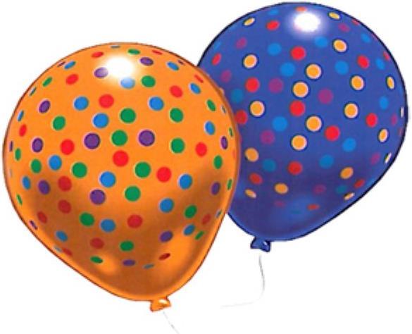 Actual product image Amscan 8 balloons confetti ass. (8 x)