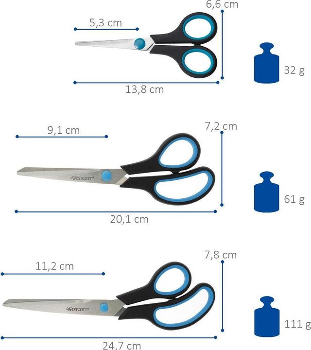Actual product image Westcott EASY GRIP - Scissors (25 cm)